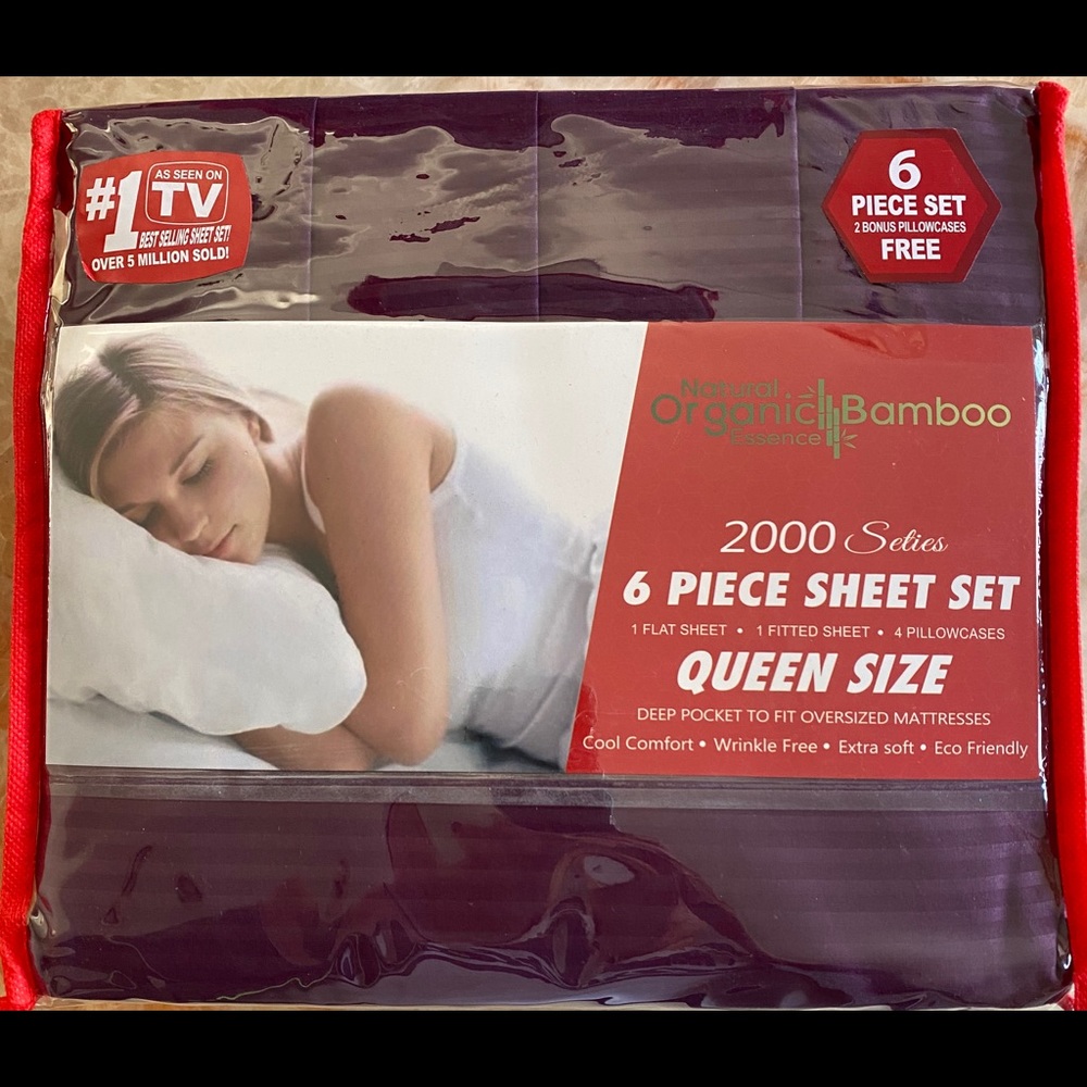 Queen Size Bamboo 6 Pcs Set
